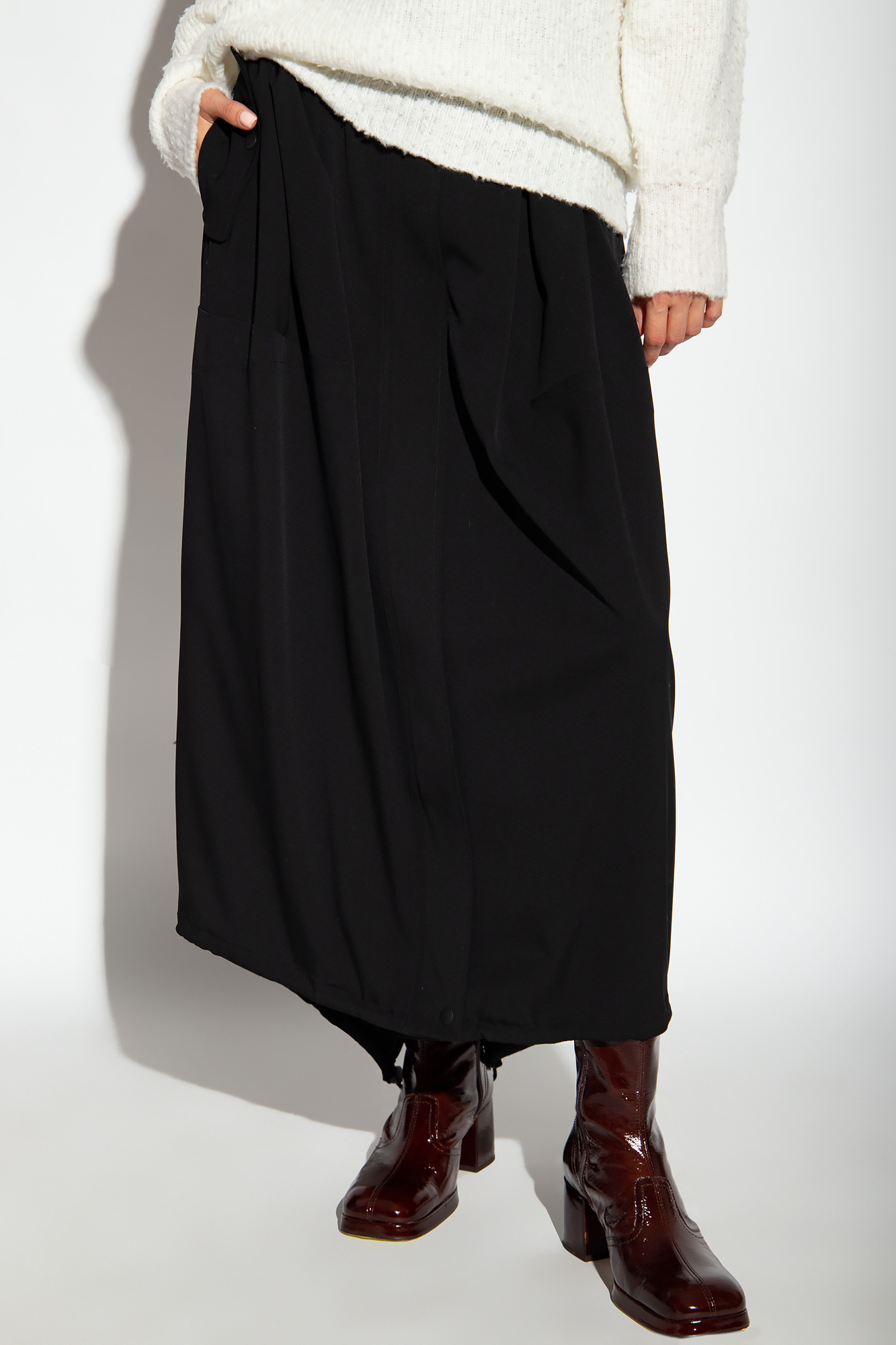 MAX MARA|SKIRTS (LUISA (21106041 003 / 21106041600 003) Black 'Luca' wool skirt Max Mara - SchaferandweinerShops